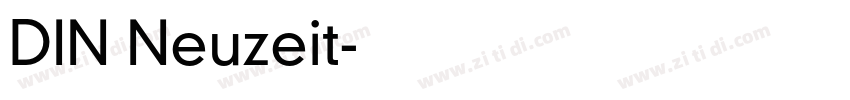DIN Neuzeit字体转换